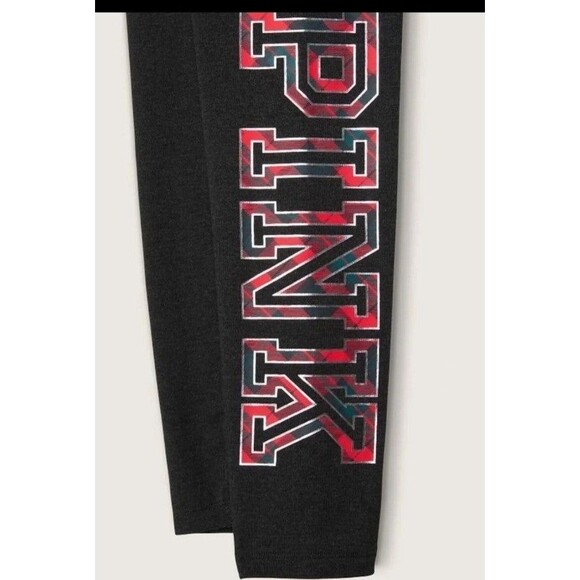 VS PINK outfit leggings CAMPUS TEE PLAID shine XL - Picture 10 of 10